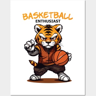 Cute Basketball Enthusiast Posters and Art